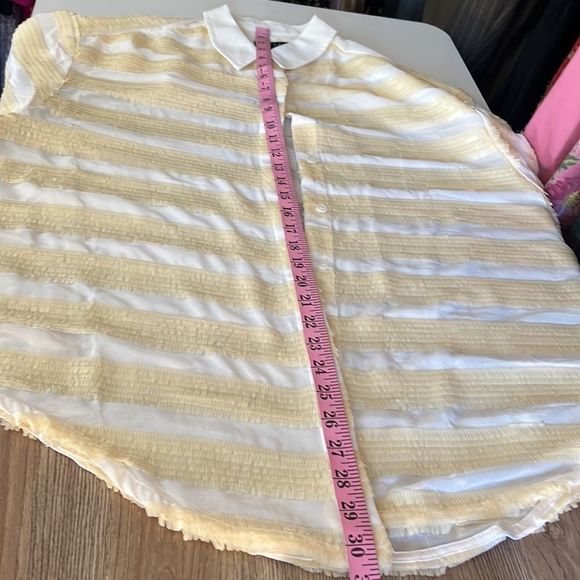 ASOS palliates top button down cream off white oversized see photos - Picture 10 of 14